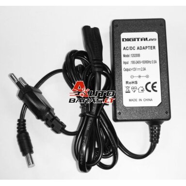 Stalinis maitinimo šaltinis 2A/12V (su laidu) Stalinis maitinimo šaltinis 2A/12V (su laidu)