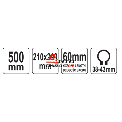 YATO Stovas gręžtuvui 500mm (pasukamas) 4