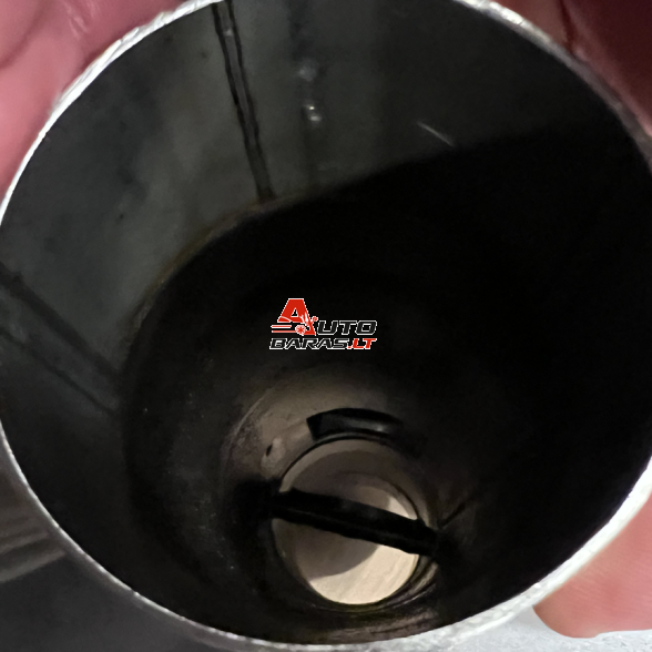 "STEEL" Exhaust systems - apvalus bakelis su sklende 1in / 1 out 63mm 4