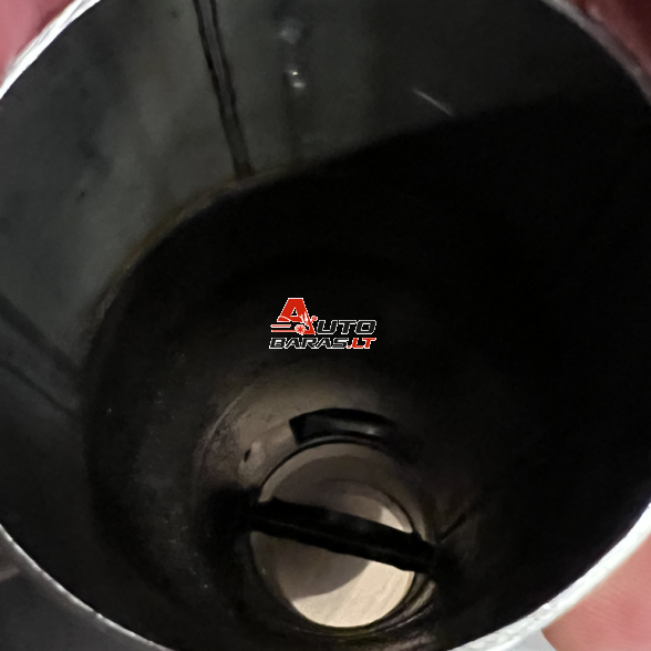 "STEEL" Exhaust systems - plokščio tipo bakelis su sklende 1in / 1 out 63mm 3
