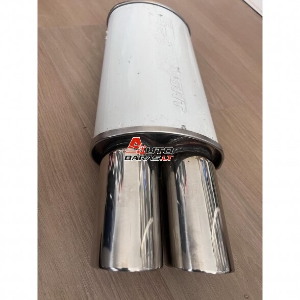 STRAIGHTFLOW plokščio tipo galinis bakelis 1in ir 2 out 63mm (nerūdijantis plienas) 4