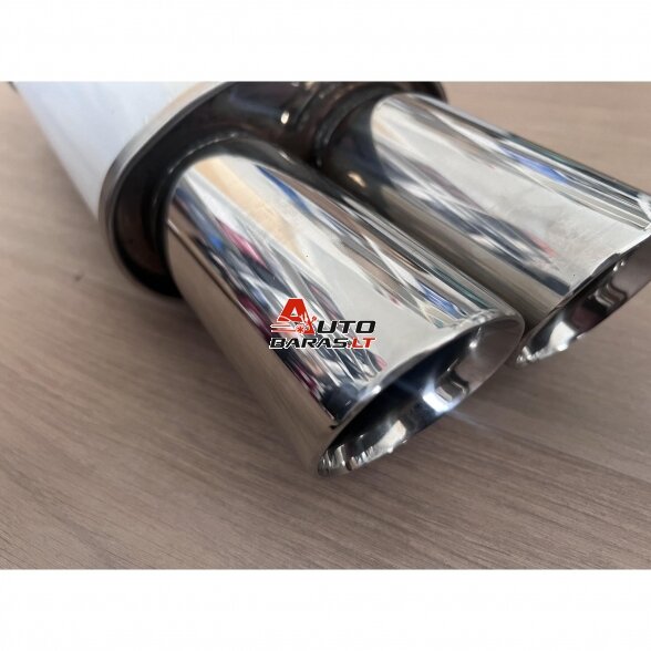STRAIGHTFLOW plokščio tipo galinis bakelis 1in ir 2 out 63mm (nerūdijantis plienas) 1