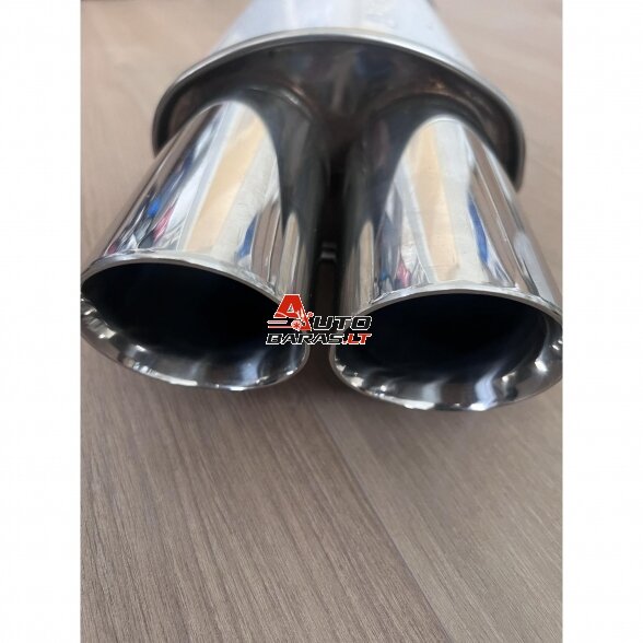 STRAIGHTFLOW plokščio tipo galinis bakelis 1in ir 2 out 63mm (nerūdijantis plienas) 2