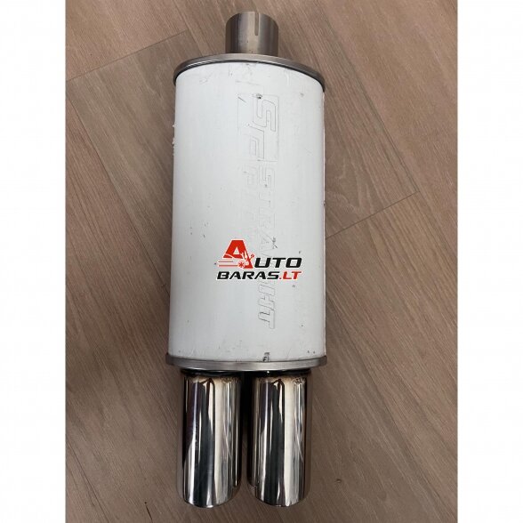 STRAIGHTFLOW plokščio tipo galinis bakelis 1in ir 2 out 63mm (nerūdijantis plienas) 5