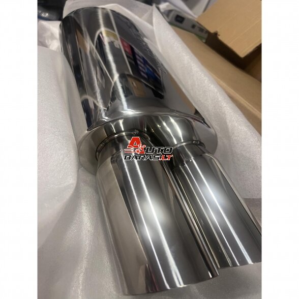 STRAIGHTFLOW plokščio tipo galinis bakelis 1in ir 2 out 63mm (nerūdijantis plienas) 4