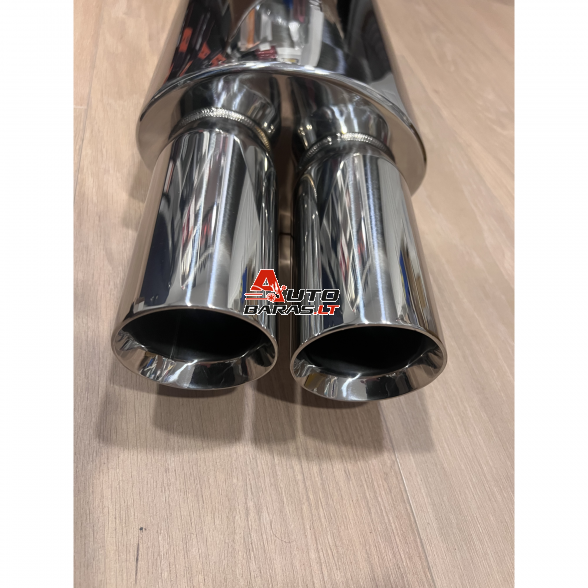 STRAIGHTFLOW plokščio tipo galinis bakelis 1in ir 2 out 63mm (nerūdijantis plienas) 2
