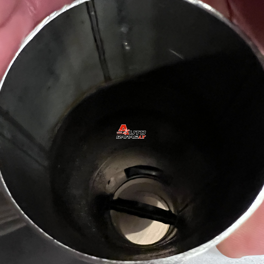 "STEEL" Exhaust systems - apvalus bakelis su sklende 1in / 1 out 63mm 4
