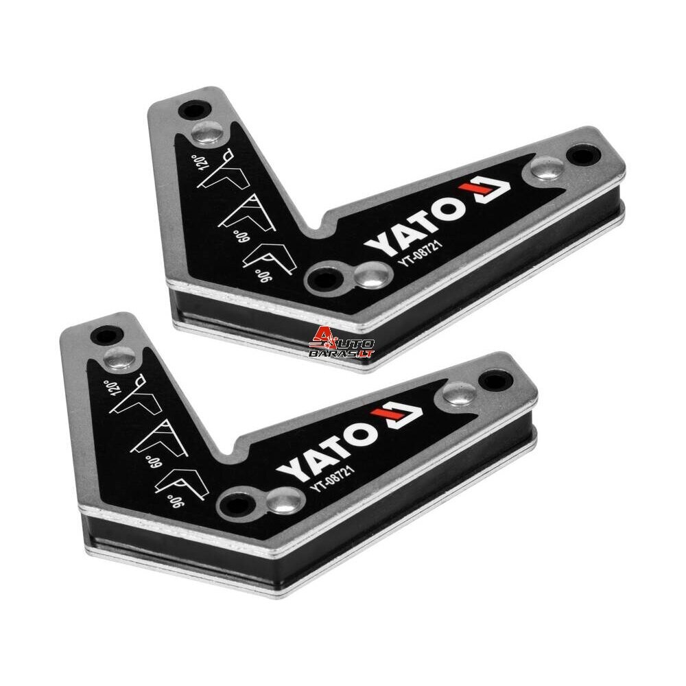YATO Suvirinimo kampų magnetinių rink.(2vnt) 98x113mm, L tipo 1