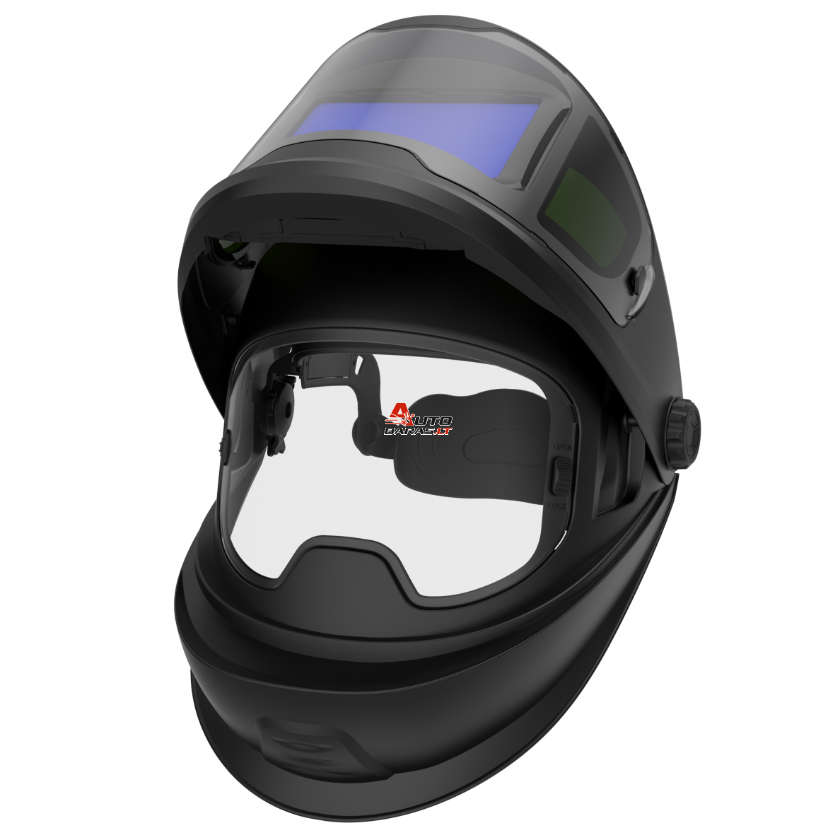 Suvirintojo skydelis atverčiamas su automatiniu filtru FS1 1