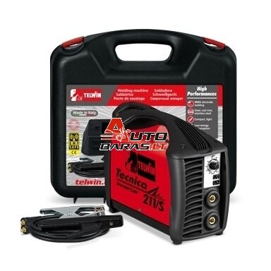 Suvirinimo aparatas TELWIN TECNICA 211/S 230V ACX PLASTIC C.CASE Suvirinimo aparatas TELWIN TECNICA 211/S 230V ACX PLASTIC C.CASE