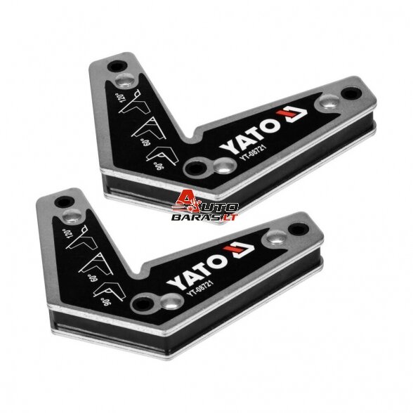 YATO Suvirinimo kampų magnetinių rink.(2vnt) 98x113mm, L tipo 1