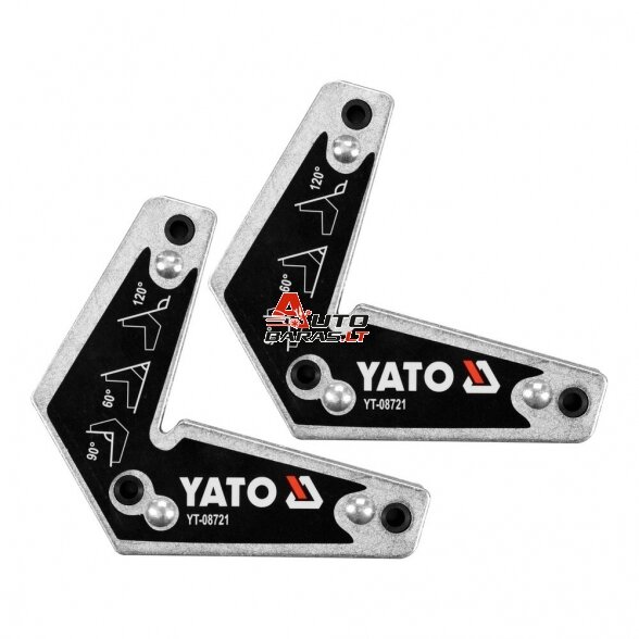 YATO Suvirinimo kampų magnetinių rink.(2vnt) 98x113mm, L tipo