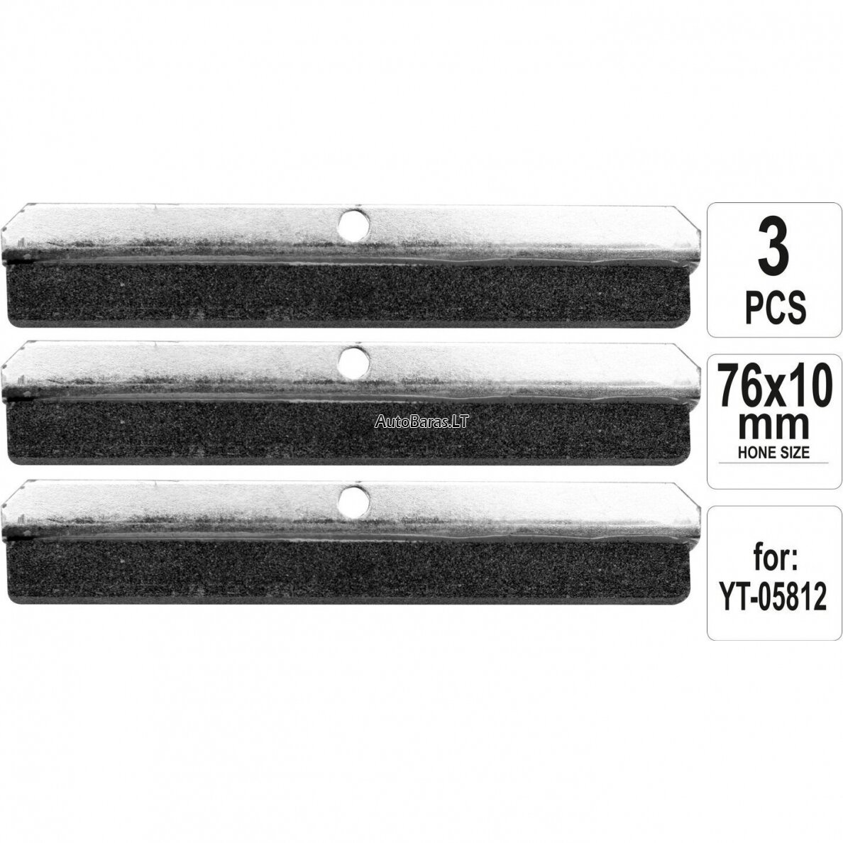 YATO Šveitimo antgaliai (3vnt) honingavimo įrankiui 51-177mm