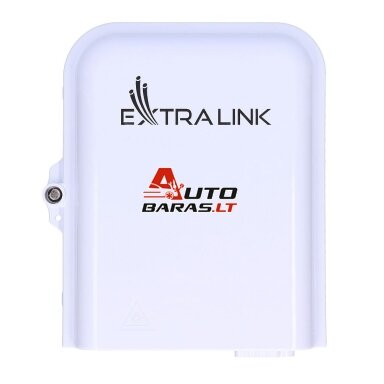 Šviesolaidžio paskirstymo dėžutė Extralink EL-FO-DB-8-WT (8 intarpų) Šviesolaidžio paskirstymo dėžutė Extralink EL-FO-DB-8-WT (8 intarpų)