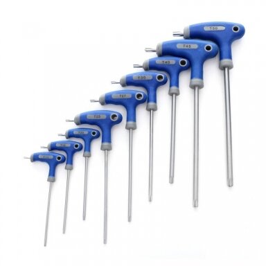 'T' tipo.rak.rink.(9vnt) (torx) T10-T50 'T' tipo.rak.rink.(9vnt) (torx) T10-T50
