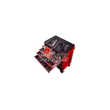 BIG RED Įrankių spintelė su įrankiais, su ratukais TBR3007BX + 12 padėklų su įrankių rinkiniais BIG RED Įrankių spintelė su įrankiais, su ratukais TBR3007BX + 12 padėklų su įrankių rinkiniais