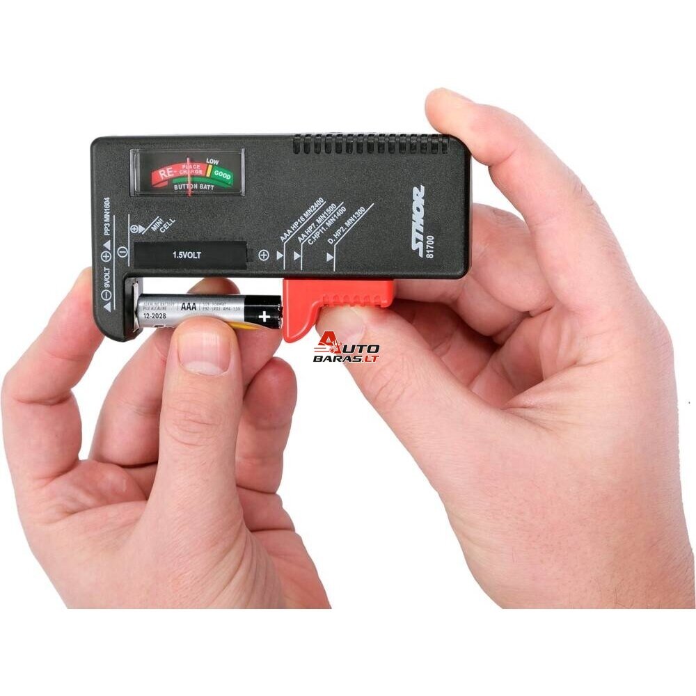 Testeris 1.5V ir 9V baterijoms 4
