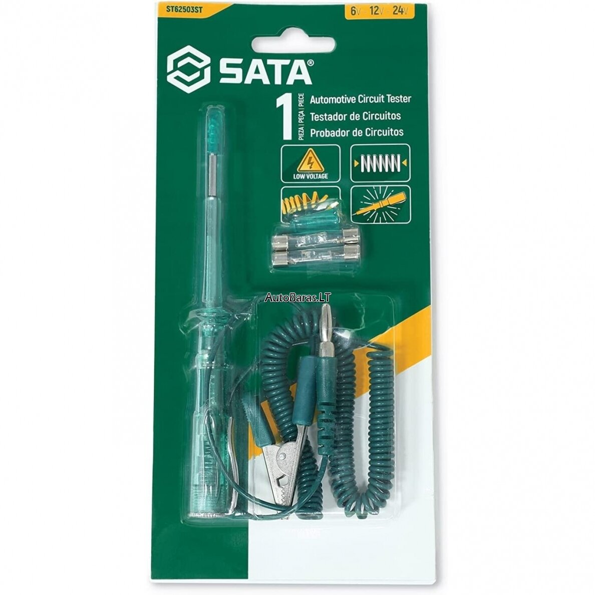 SATA Testeris įtampai 6-24V 4
