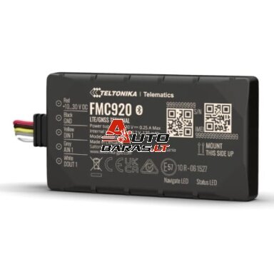 Teltonika 4G (2G) sekimo įrenginys FMC920 Teltonika 4G (2G) sekimo įrenginys FMC920