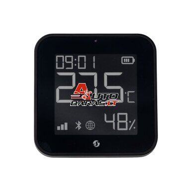 Temperatūros, drėgmės ir apšvietimo jutiklis Shelly BLU HT Display ZB (juodas, Wi-Fi, Bluetooth, Zigbee) Temperatūros, drėgmės ir apšvietimo jutiklis Shelly BLU HT Display ZB (juodas, Wi-Fi, Bluetooth, Zigbee)