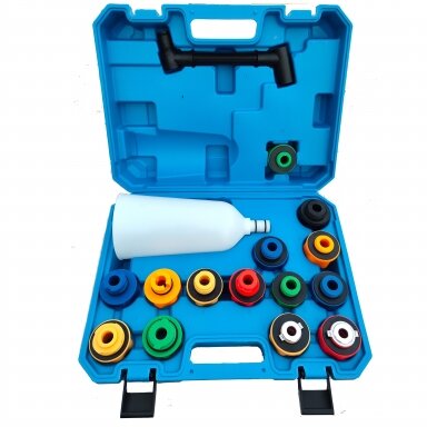Tepalo piltuvas su adapteriais rinkinys (15vnt.)(plastikinis) Tepalo piltuvas su adapteriais rinkinys (15vnt.)(plastikinis)