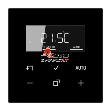 Termostato dangtelis su LCD ekranu JUNG LS1790DSW (juodas)