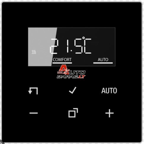 Termostatas su LCD ekranu JUNG TRDLS1790SW (Juodas,vidaus, programuojamas)