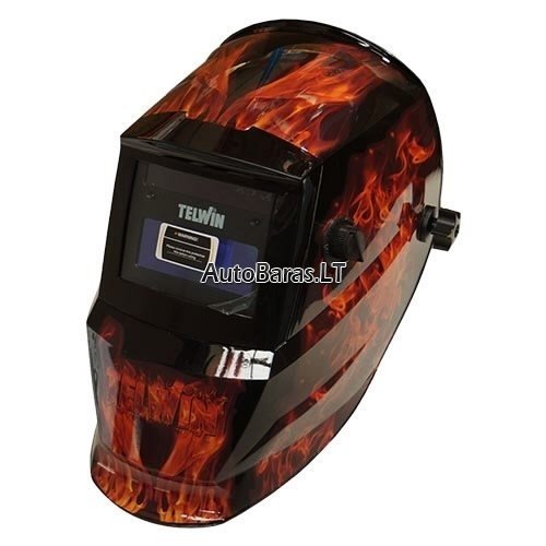 TELWIN 802816 suvirintojo skydelis su automatiniu filtru STREAM FLAME 1