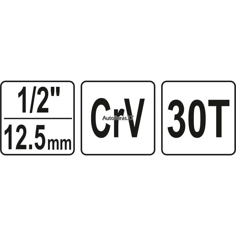 Terkšlė su kiauryme 1/2" 3