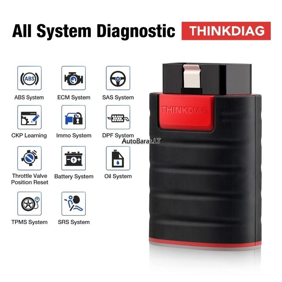 THINKDIAG PRO OBD2 Diagnostikos įranga + 12mėn nemokama licenzija 1