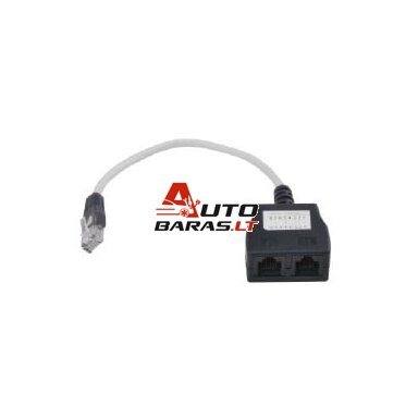 Tinklo kabelio daliklis UTP 5 cat. Ethernet/ISDN, 1x 8-pin to 2x 4-pin Tinklo kabelio daliklis UTP 5 cat. Ethernet/ISDN, 1x 8-pin to 2x 4-pin