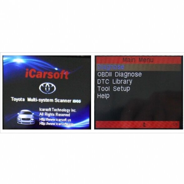Toyota / Lexus / Scion / Isuzu iCarsoft i905 diagnostikos įtaisas 2