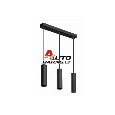 TRESOS šviestuvas (3x20W, IP20, GU10, juodas) GTV OS-TRESD320W-00
