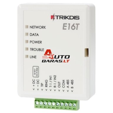 Trikdis Ethernet modulis E16T Trikdis Ethernet modulis E16T