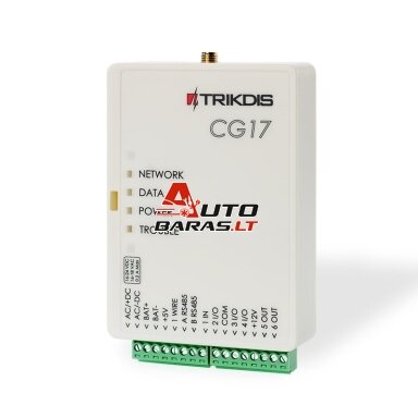 Trikdis valdiklis centralė/valdiklis CG17 su 4G modemu Trikdis valdiklis centralė/valdiklis CG17 su 4G modemu