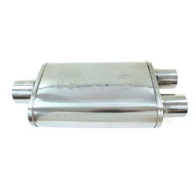 TurboWorks Center Muffler 76-63,5mm LT 409SS 355mm Y-PIPE TurboWorks Center Muffler 76-63,5mm LT 409SS 355mm Y-PIPE
