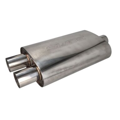 TurboWorks Center Muffler RS 304SS 1in / 2out TurboWorks Center Muffler RS 304SS 1in / 2out