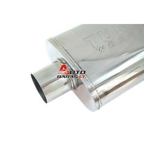 TurboWorks Center Muffler 76-63,5mm LT 409SS 355mm Y-PIPE 1