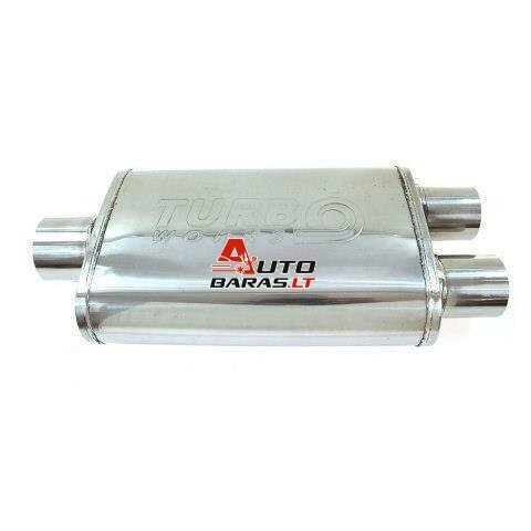 TurboWorks Center Muffler 76-63,5mm LT 409SS 355mm Y-PIPE