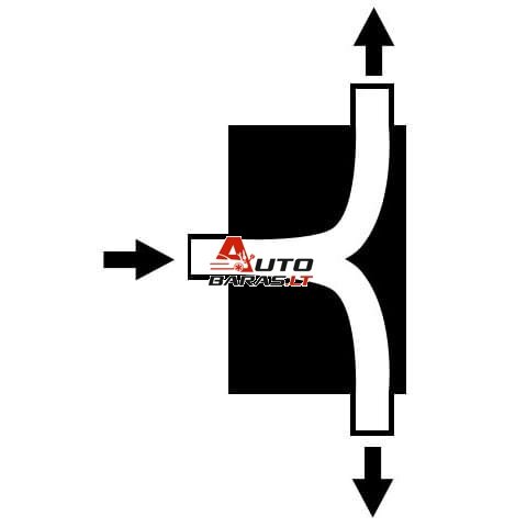TurboWorks Rear Center Muffler 76mm LT 409SS 355mm 1