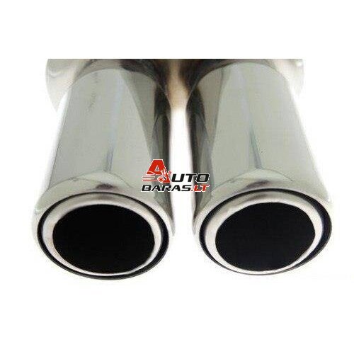 TurboWorks Rear Muffler 2x76mm inlet 63,5mm - su antgaliais 2