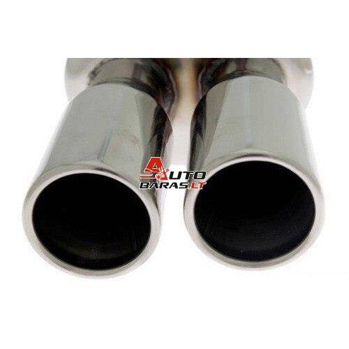 TurboWorks rear Muffler 2x77mm inlet 63,5mm - su antgaliais 2