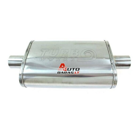 TurboWorks Center Muffler 57mm LT 409SS 355mm 1