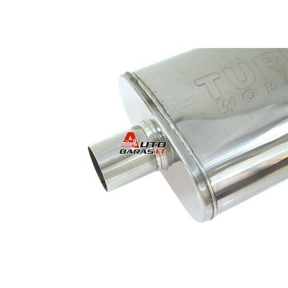 TurboWorks Center Muffler 57mm LT 409SS 355mm