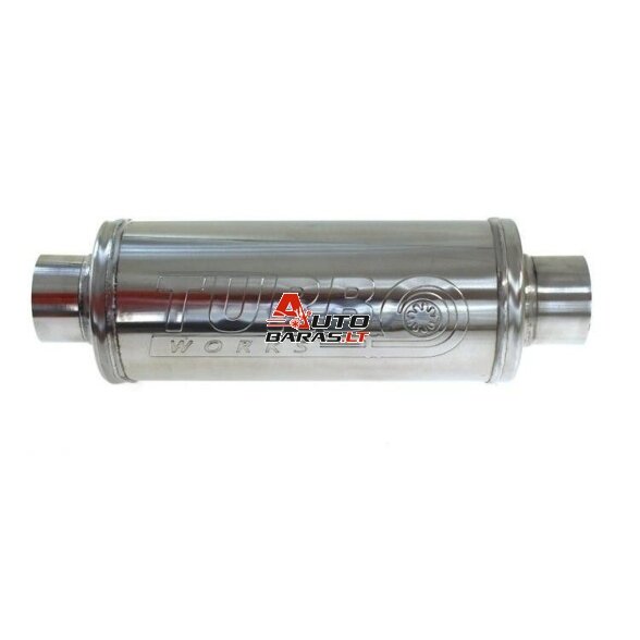 TurboWorks Center Muffler 63,5mm RS 409SS 450mm