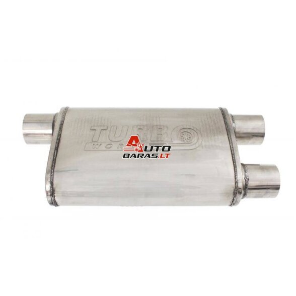 TurboWorks Rear Center Muffler 63,5mm LT 409SS 355mm