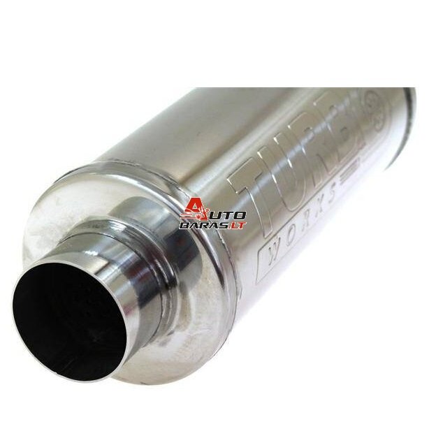 TurboWorks Center Muffler 63,5mm RS 409SS 450mm 1