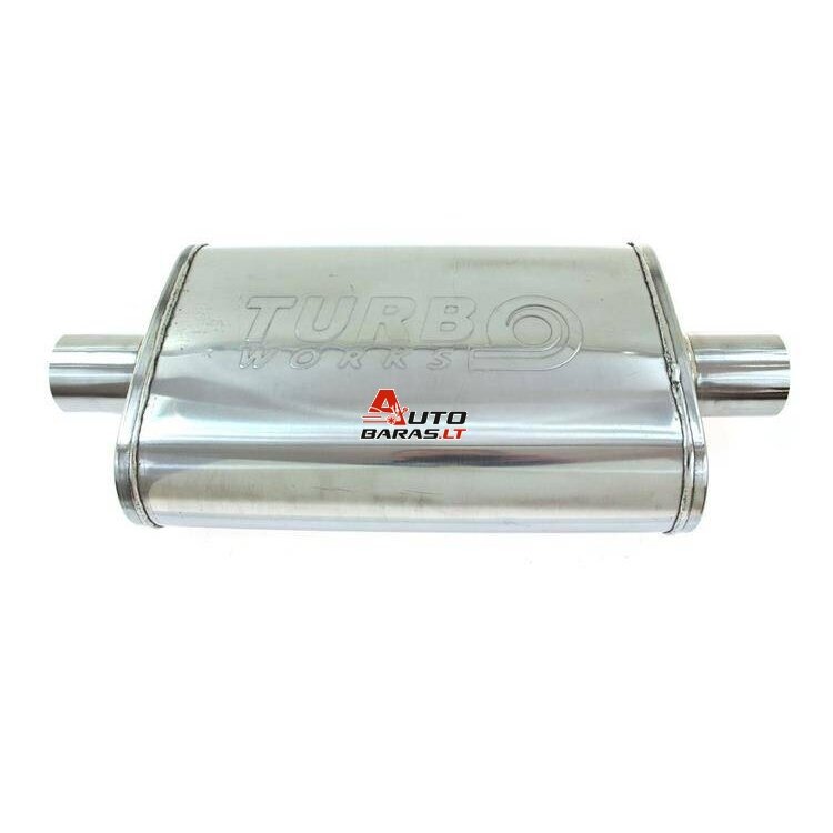 TurboWorks Center Muffler 57mm LT 409SS 355mm 1
