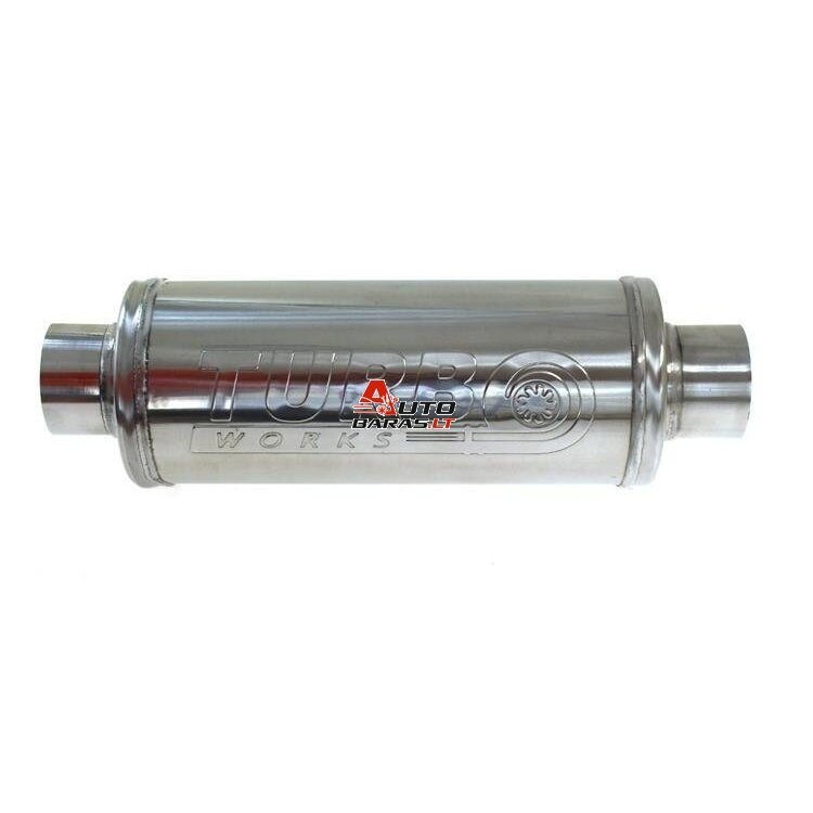 TurboWorks Center Muffler 63,5mm RS 409SS 450mm