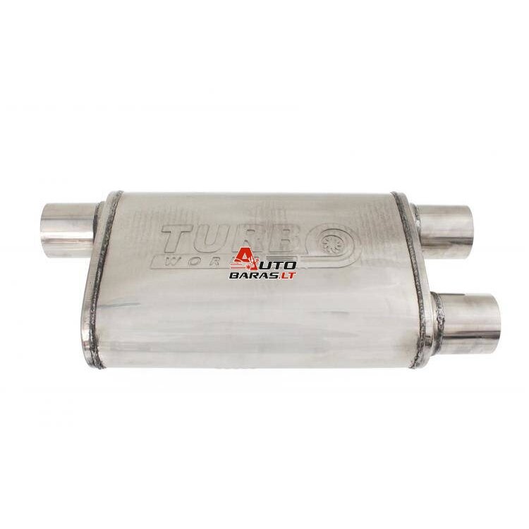 TurboWorks Rear Center Muffler 63,5mm LT 409SS 355mm